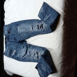 Jordan Craig legacy Edition ripped paint splattered mens jeans size 32/32